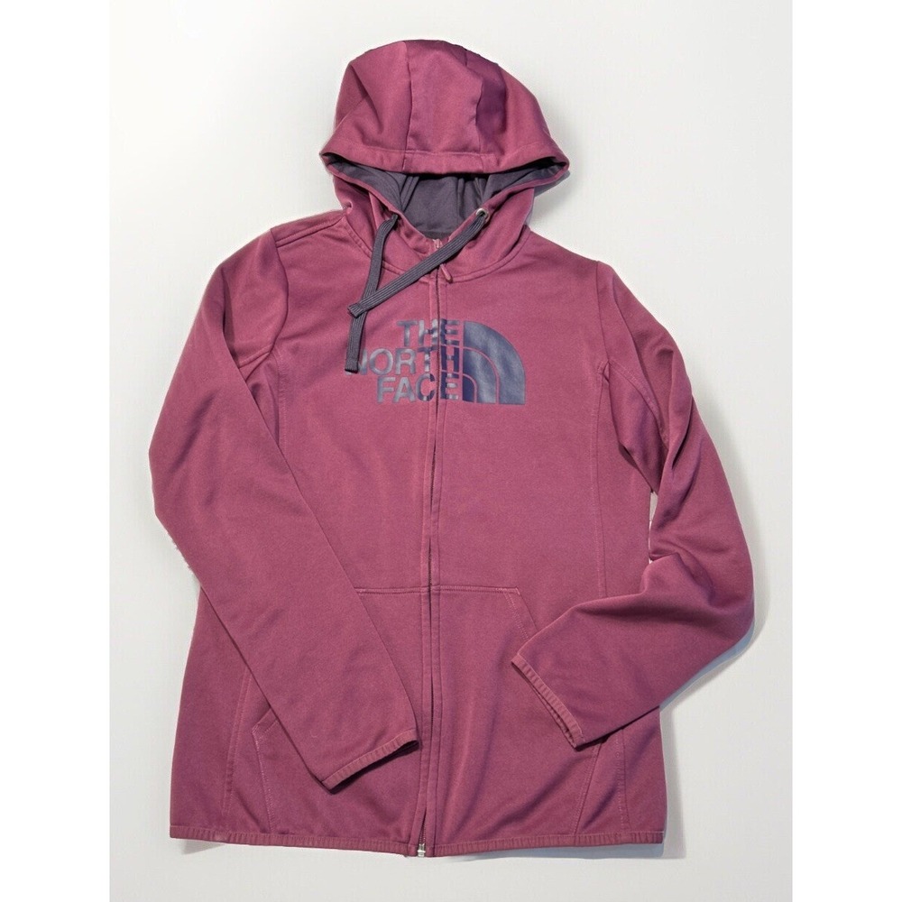 Women's The North Face Fave Lite Half Dome‎ Full Zip Hoodie Wine Purple Med